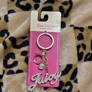 Juicy Couture Pink and Gold Key Holder